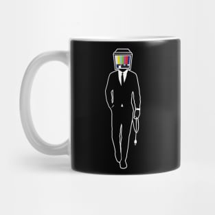 TV Head Man (dark version) Mug